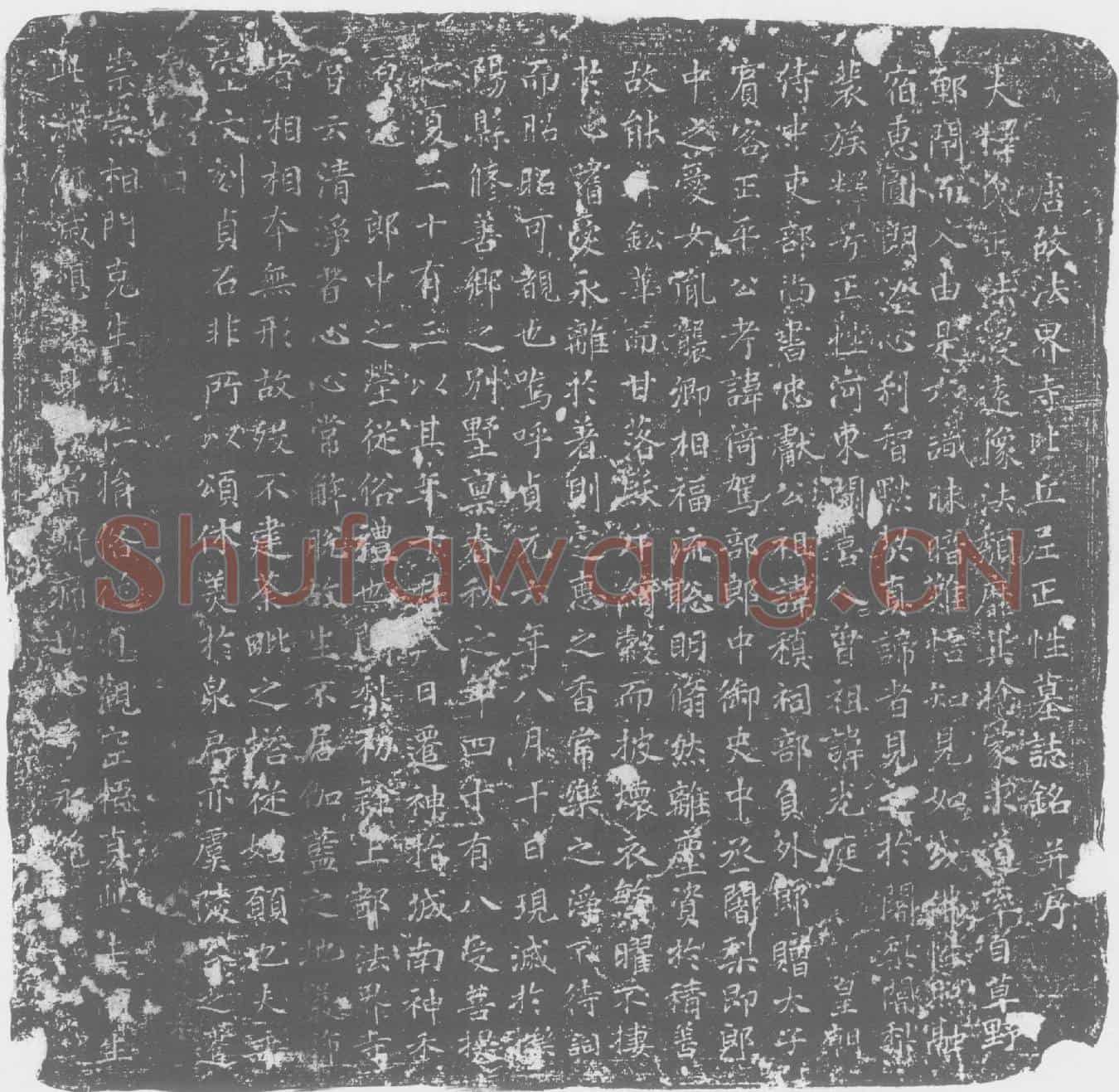 唐裴氏，法界寺比丘尼正性墓誌