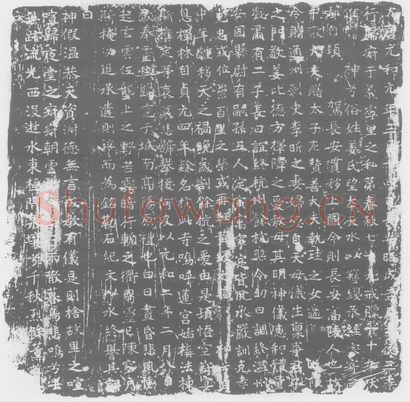 唐昭成寺尼大德三乘，姜氏墓誌