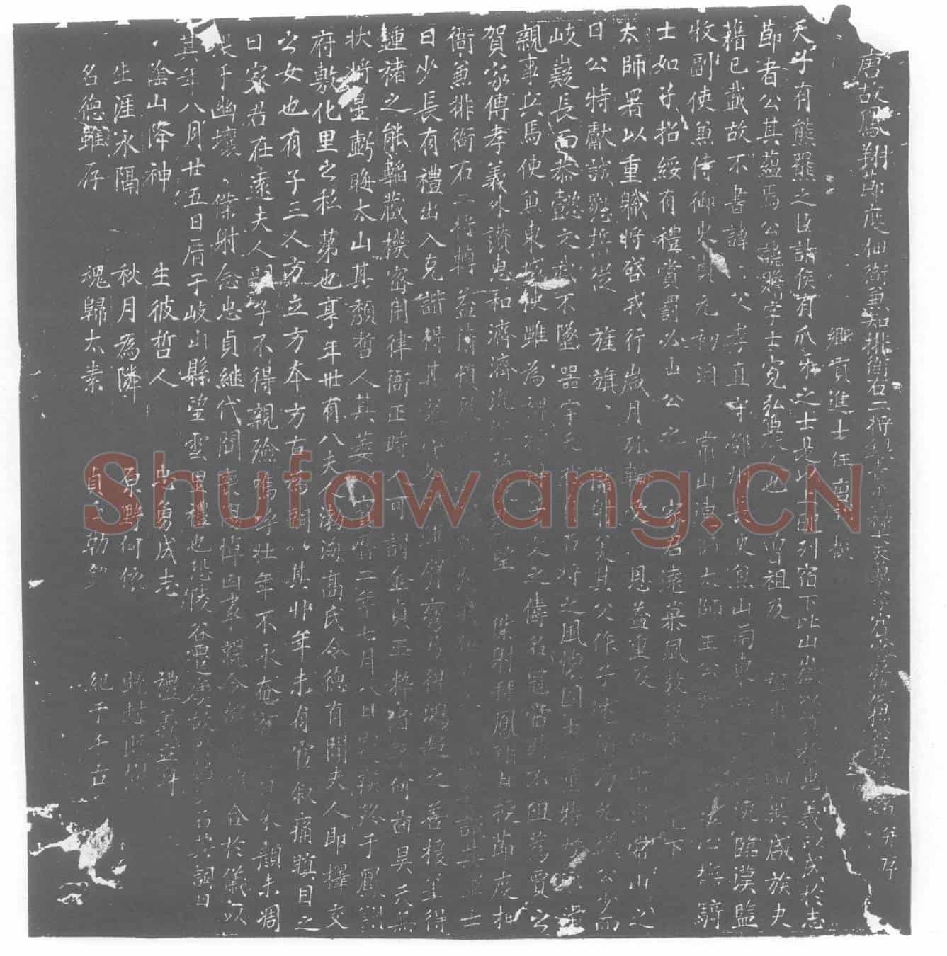 唐杨赡墓誌