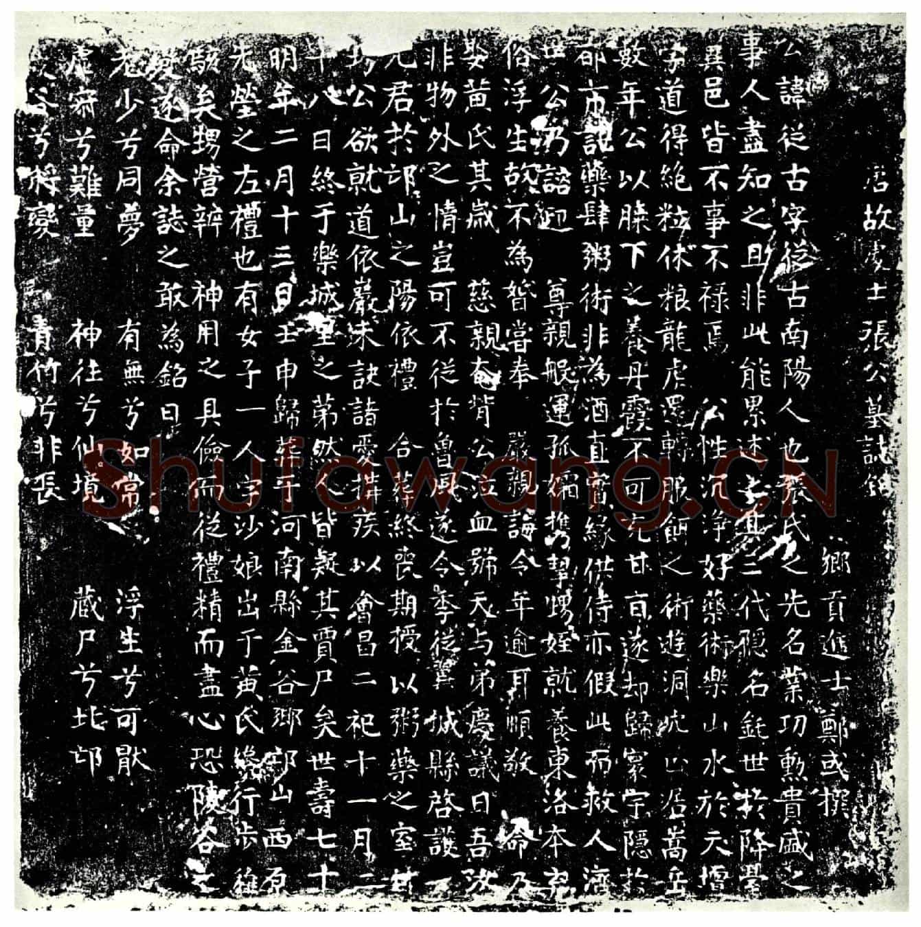 唐张从古墓誌