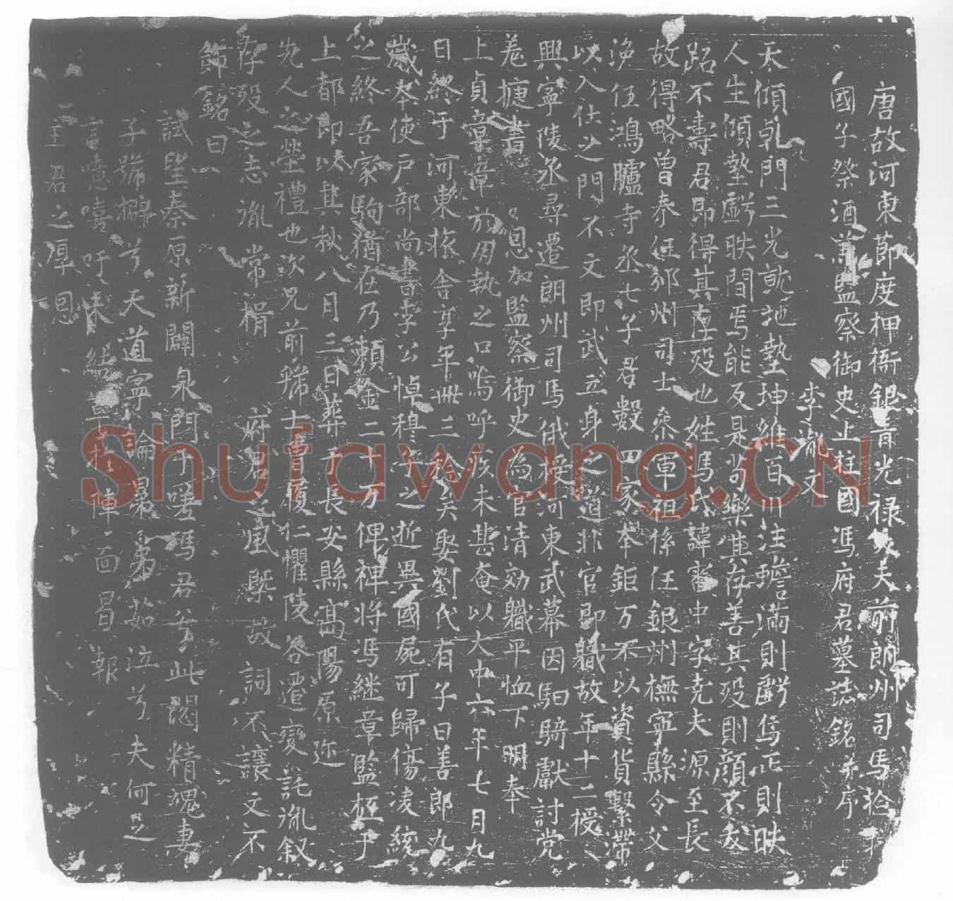 唐冯审中墓誌