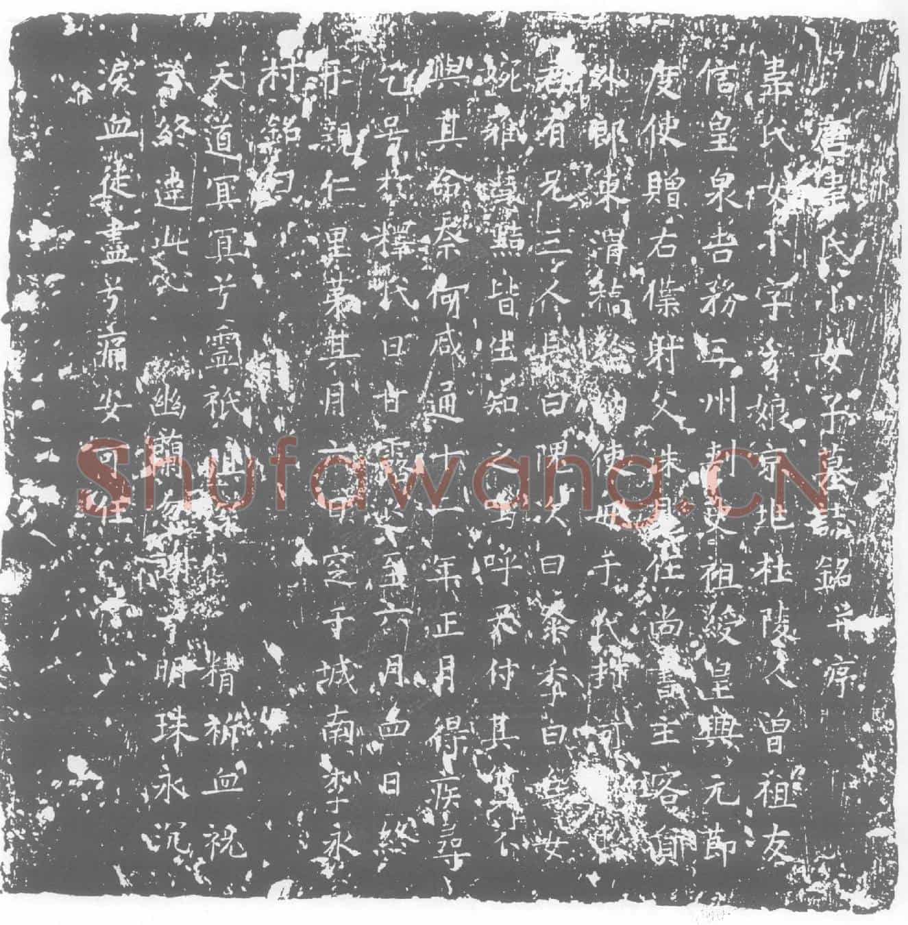 唐韦氏，韦豸娘墓誌