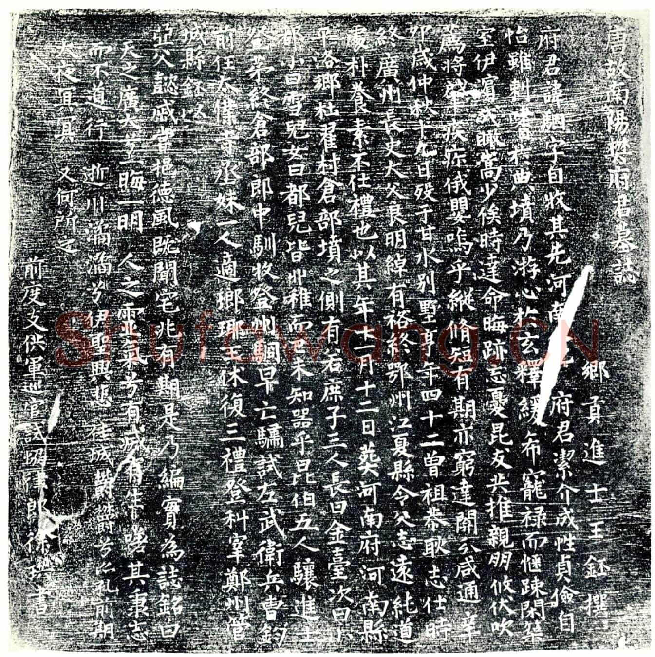 唐樊骃墓誌