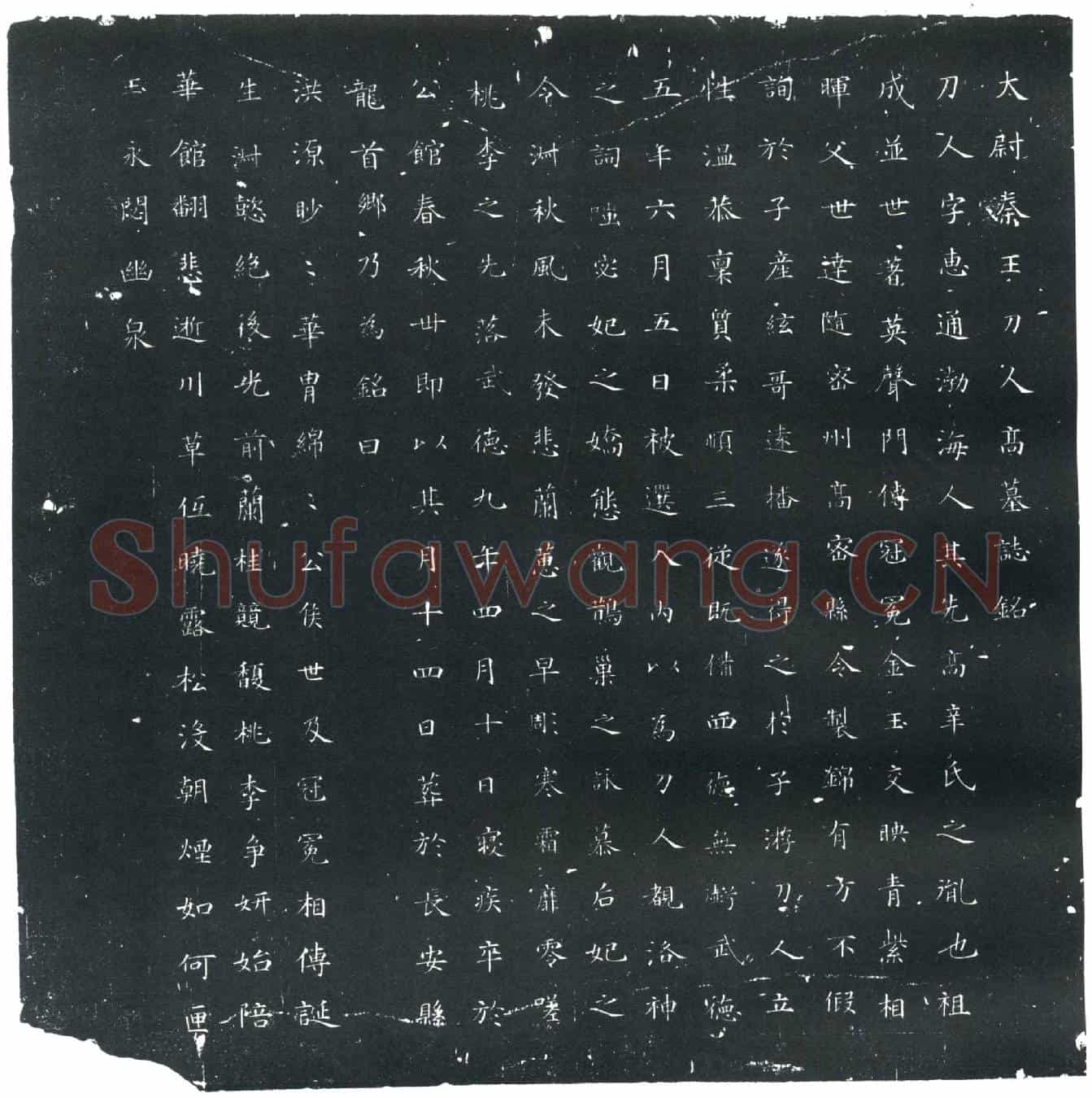 唐高惠通墓誌