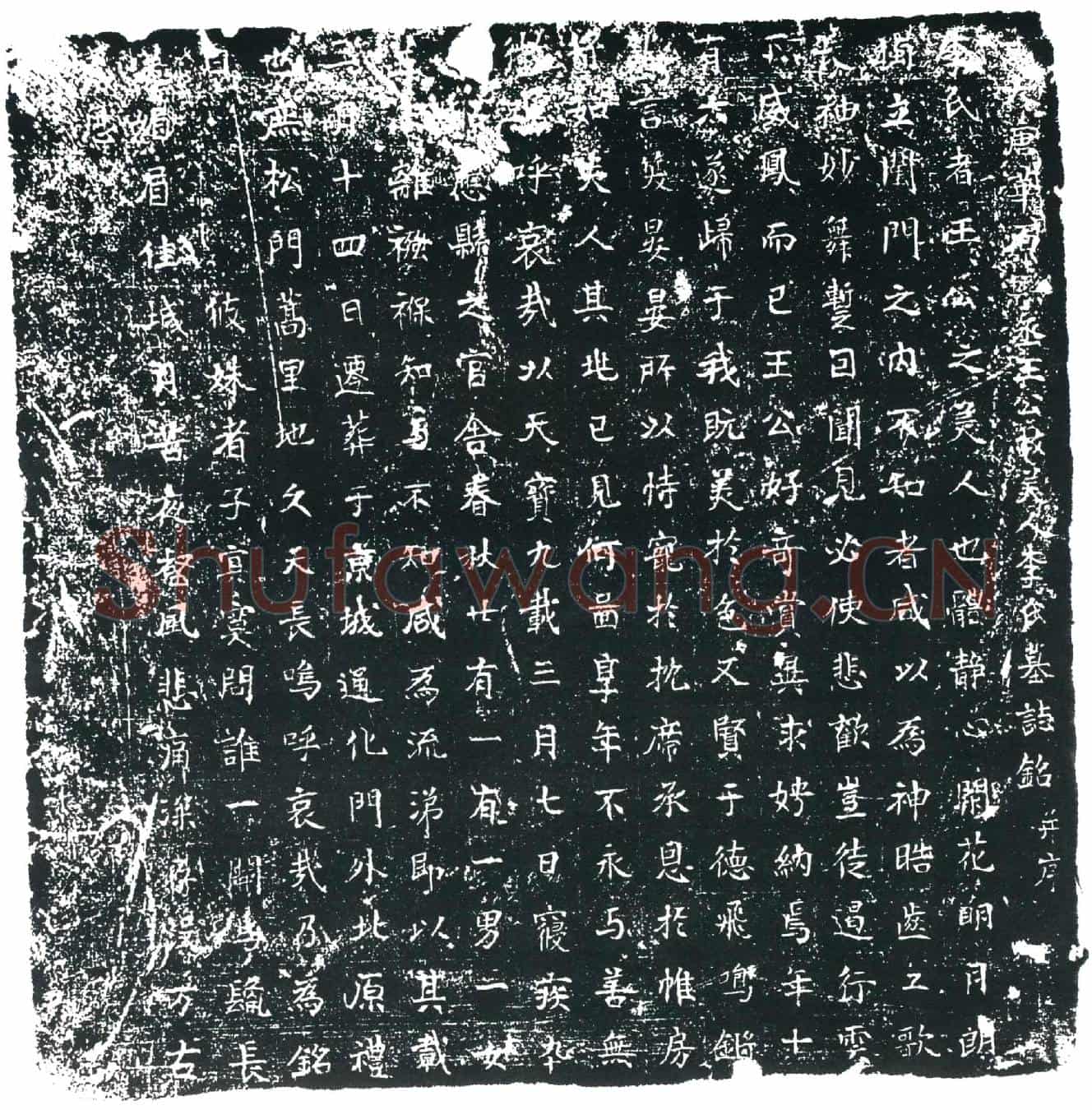 唐王公美人李氏墓誌