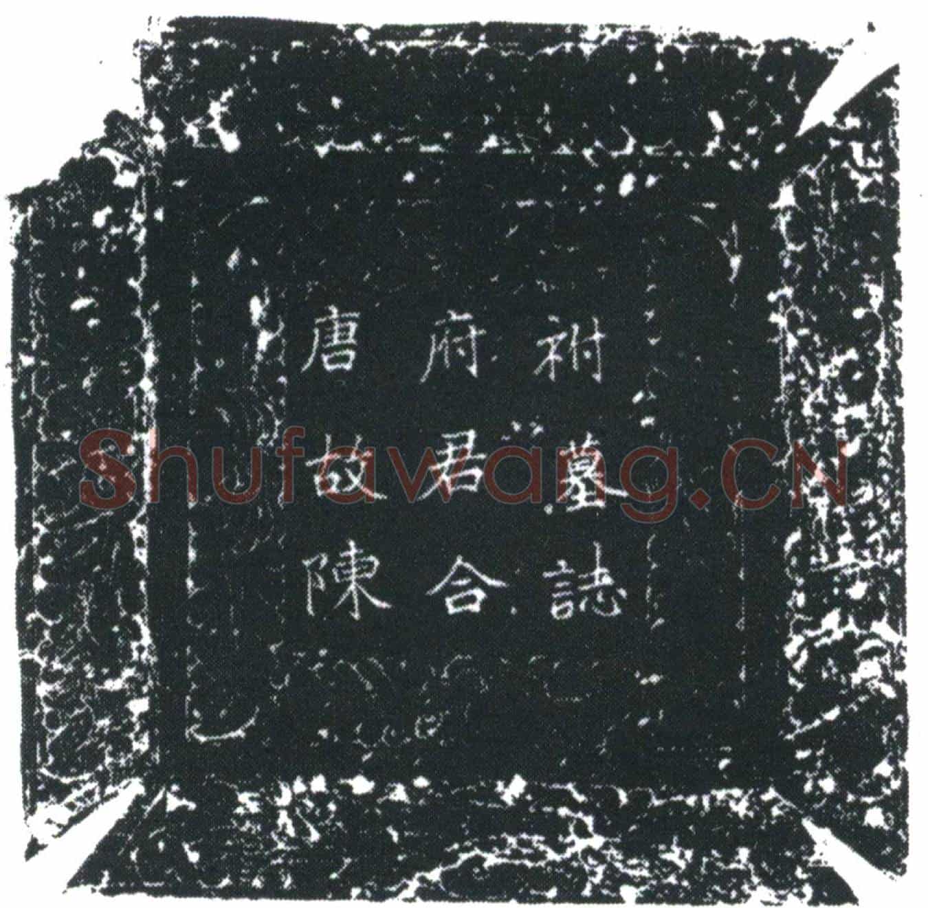 唐陈彦；辅真□墓誌