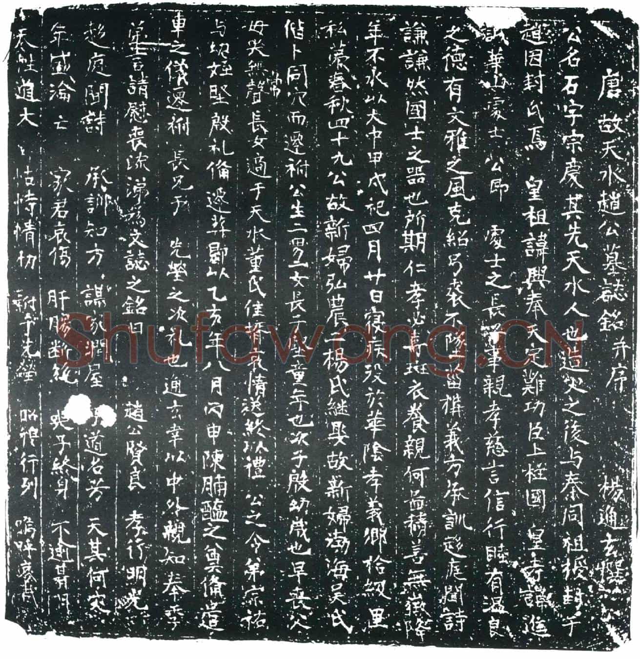 唐赵石墓誌