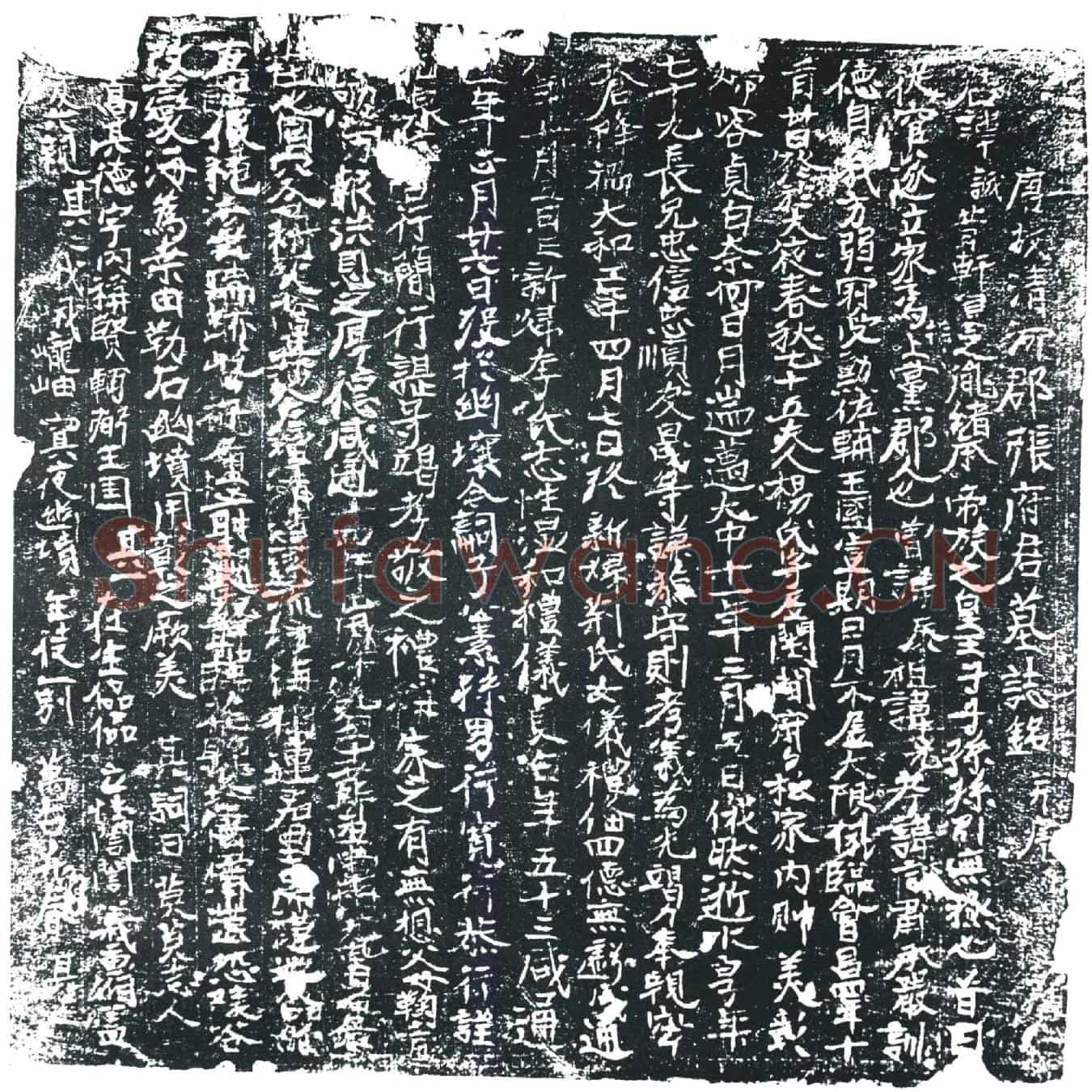 唐张诚墓誌