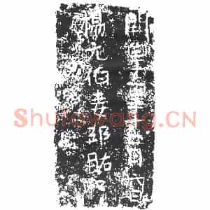 隋代 楷书墓志拓片《隋杨元伯妻邵〓〓志》高清图片欣赏