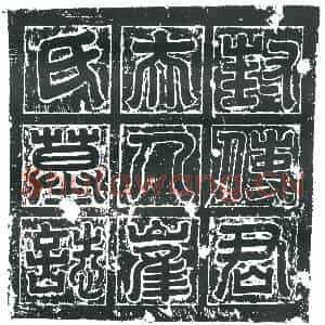 隋代 楷书墓志拓片《隋封孝琰妻崔娄诃志》高清图片欣赏