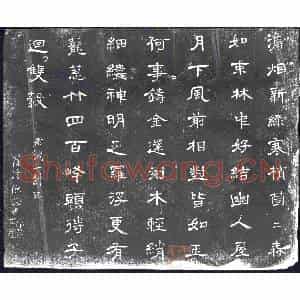 清代 书画碑拓片《罗浮陈恭尹一斛珠词》高清图片欣赏