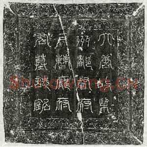 唐代 篆书 楷书墓志拓片《唐庞元约墓志》高清图片欣赏