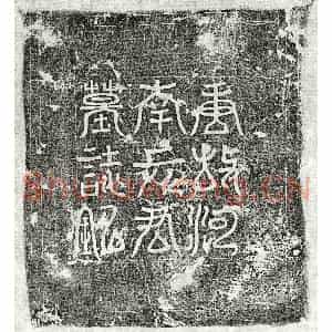 唐代 篆书 楷书墓志拓片《唐元殆庶墓志》高清图片欣赏