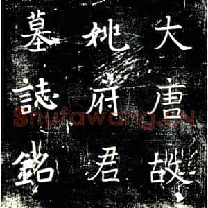 唐代 楷书墓志拓片《大唐故左羽林军长史姚府君墓志铭》高清图片欣赏