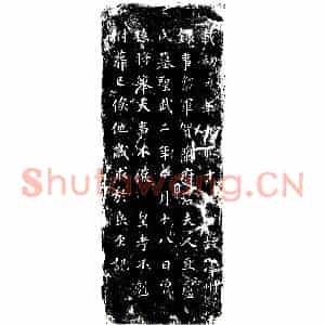 唐代 楷书墓志拓片《故泽州録事参军贺兰府君夫人豆卢氏墓志》高清图片欣赏