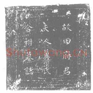 唐代 楷书墓志拓片《唐故泗州长史试殿中监京兆田府君墓志铭》高清图片欣赏