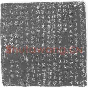 唐代 楷书墓志拓片《河东裴氏第二室女小号阿八》高清图片欣赏