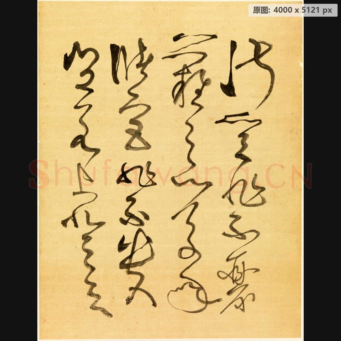 近现代 谢稚柳 临张旭古诗首 行草书法作品-07