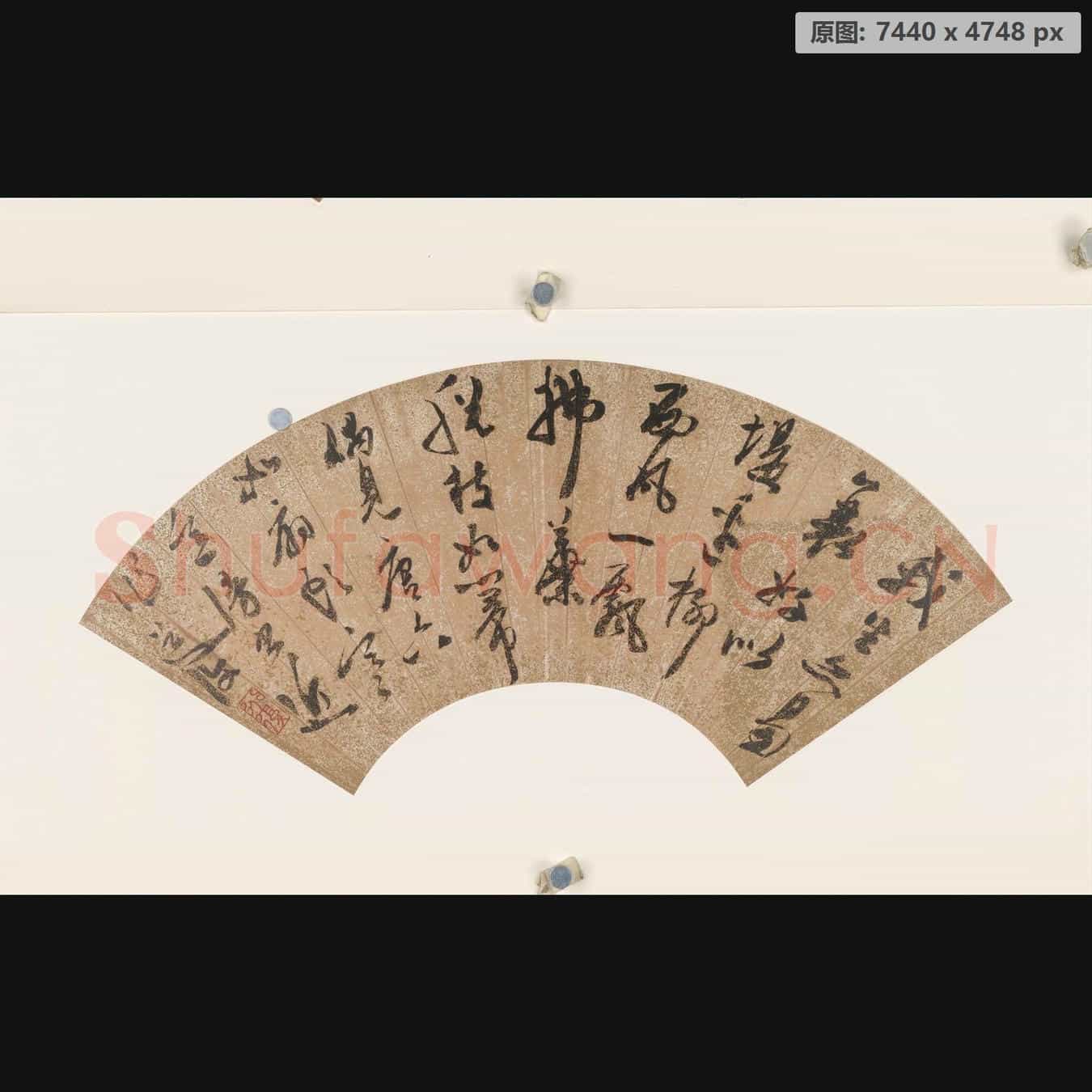明代 陈淳 书扇页 纸本