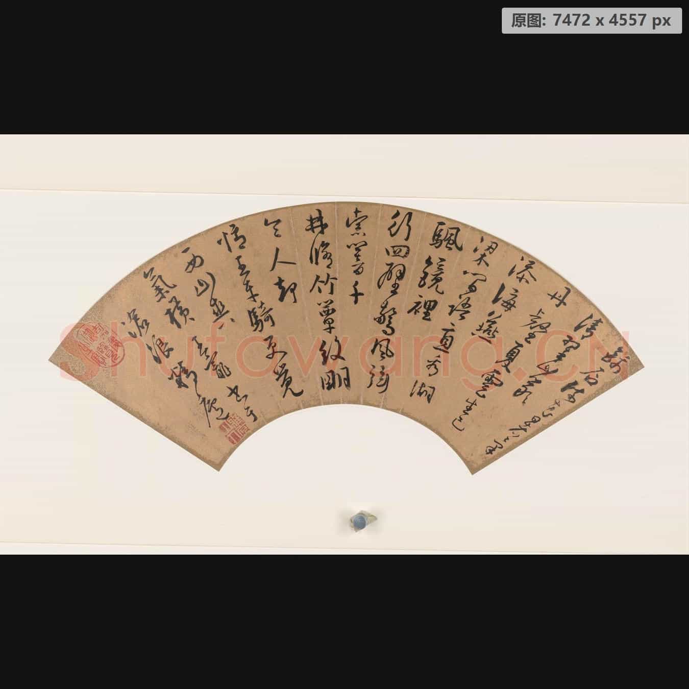 明代 王宠 书扇页 纸本