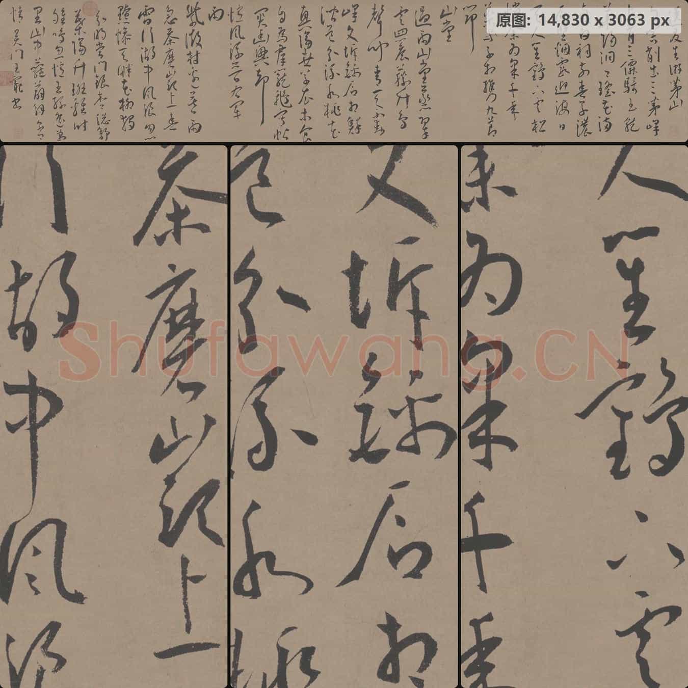 明代 王宠 杂诗 草书