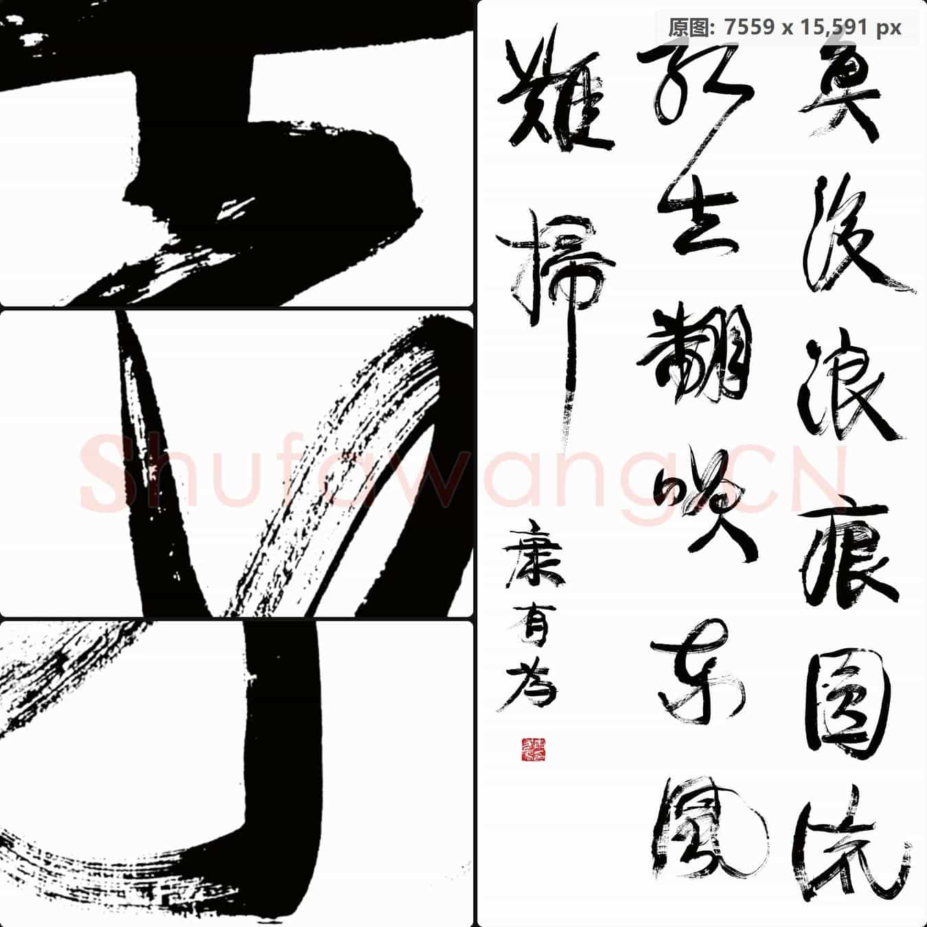 清代 康有为 书法作品-02