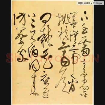 近现代 谢稚柳 临张旭古诗首 行草书法作品-04