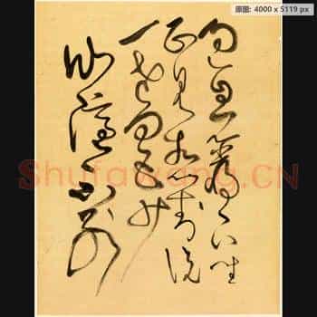 近现代 谢稚柳 临张旭古诗首 行草书法作品-08