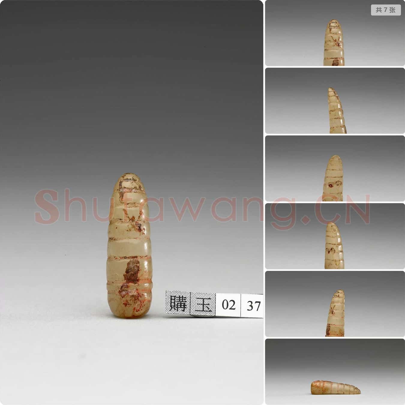 商晚期至西周早期 玉蚕