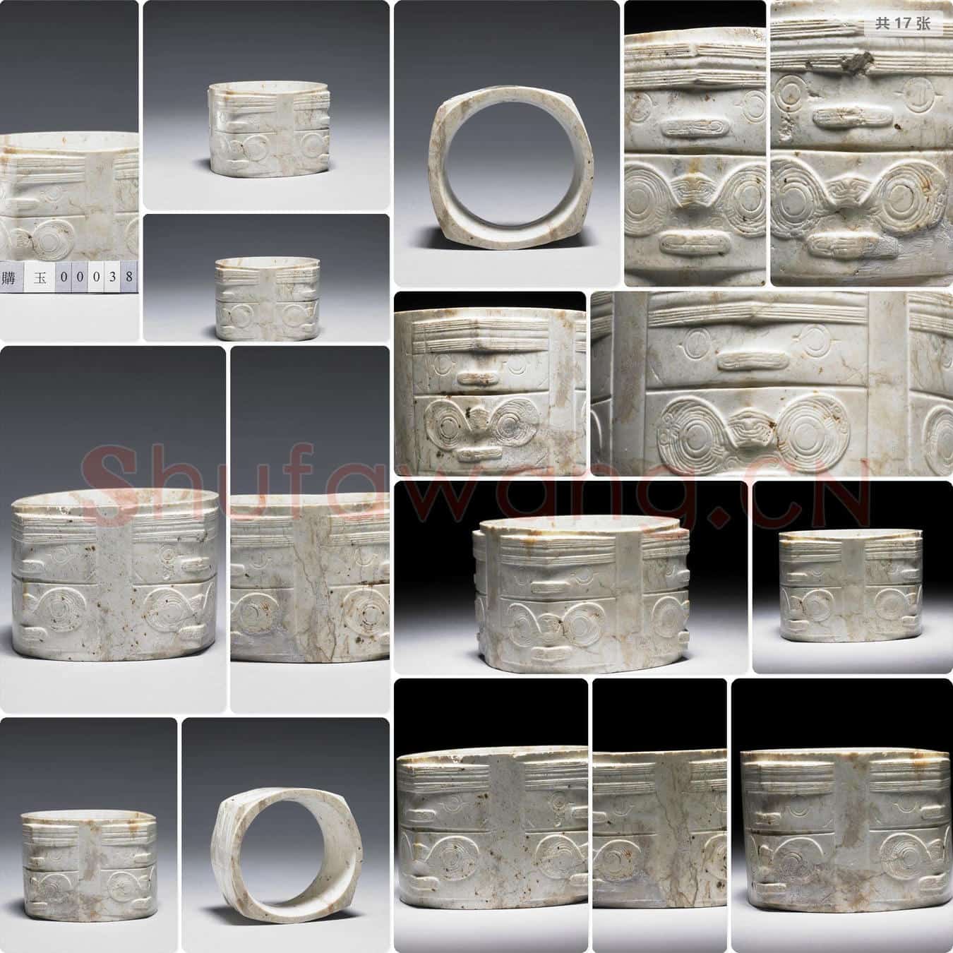 良渚文化早期 玉雕纹方镯