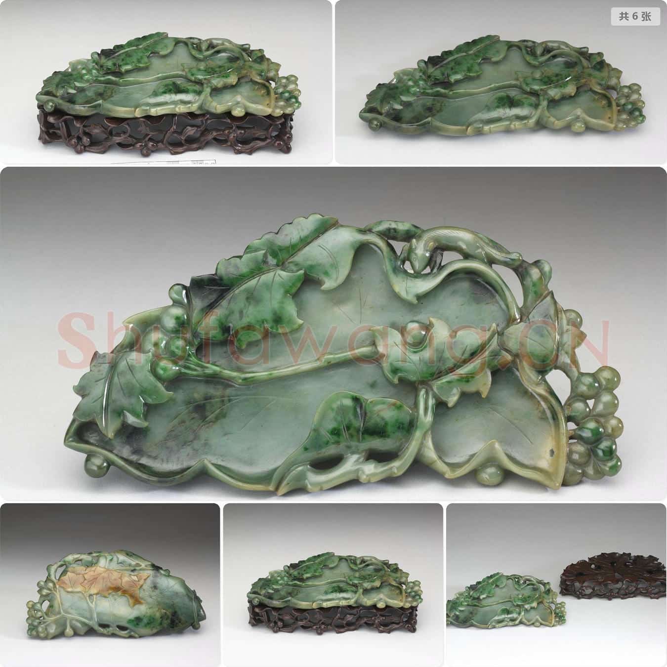 时代待订 玉葡萄松鼠笔洗