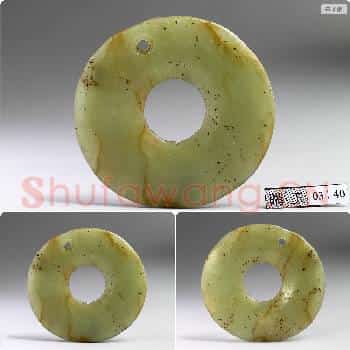 松黑地区新石器时代 玉系璧