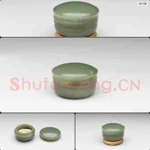 清 玉小圆盒