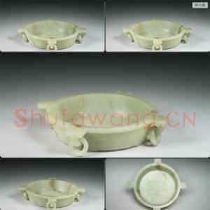 清 玉双鱼四耳洗