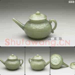 公元17-18世纪 玉单柄壶