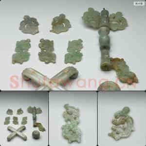清 翠玉帽架