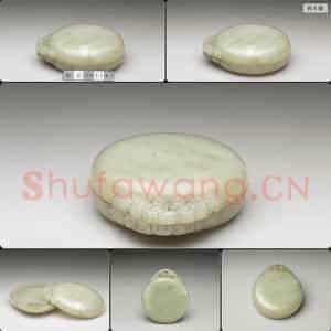 宋至元 玉云纹柄圆盒