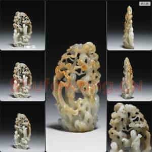 清 玉仙人山子