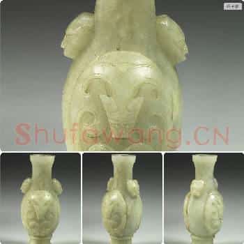 清 玉龙纹瓶
