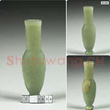 清 玉番莲纹瓶