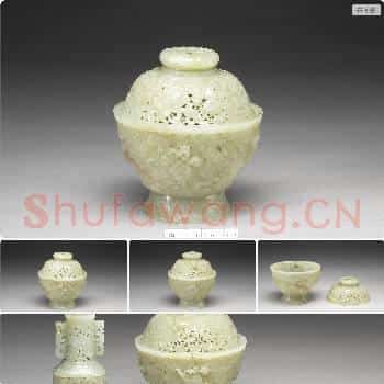 清 玉雕八宝炉