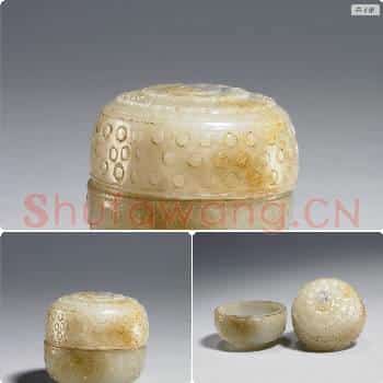 清 玉圈纹盒