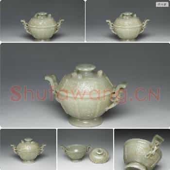 清 玉兽面炉