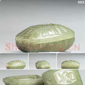 清 玉方盒