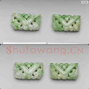 清 翠玉吉福善庆挑牌