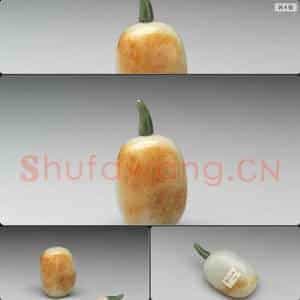 清 玉瓜形鼻烟壶