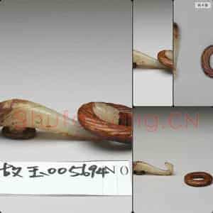 战国晚期至西汉中期 玉魑首带钩