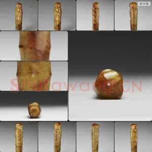 后石家河文化 玉鸟纹笄