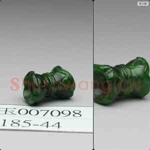 清 翠玉荷叶饰件