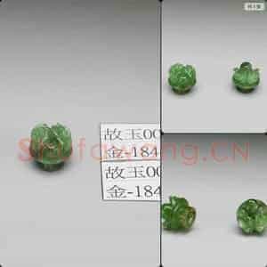 清 翠玉果盘坠角